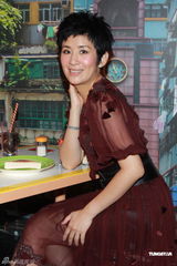 组图：吴君如为麦兜蜡像揭幕 最想与刘青云合作