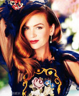 组图：艾拉-费舍尔温婉如玉登杂志走炫色路线