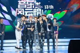 组图：EXO-M获音乐风云榜最受欢迎组合奖