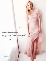 组图：黛安-克鲁格优雅登杂志 薄纱裙飘逸性感