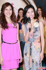 组图：候选港姐20强拉票会 王祖蓝曝牙缝有菜渣