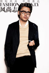 高清图：吴秀波写真登封面 大男人也爱搞怪风格