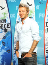 高清组图：美国青少年选择奖 贝克汉姆笑容帅气