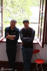组图：《新编》导演郑晓龙和王千源花絮照曝光