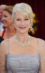 高清图：奥斯卡红毯 老戏骨海伦-米伦气质不凡 