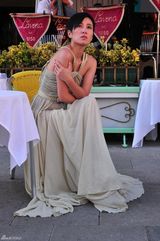 高清组图：女星叶璇荡舟威尼斯秀东方风情