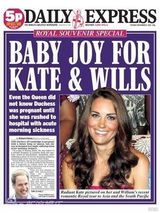 组图：凯特王妃宣布怀孕 各国报纸头条争相报道