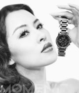 组图：阴奕彤拍摄复古风格腕表大片