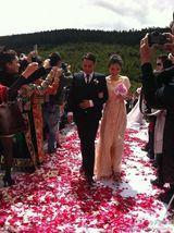 组图：张杰谢娜举行婚礼仪式 登船驶向“幸福彼岸”