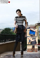 明星爱街拍38期：各式条纹风潮来袭