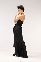 组图：杜若溪黑礼服写真妩媚动人秀性感