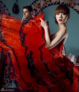 高清图：柳岩变西班牙冷艳舞娘 热情球迷两重奏