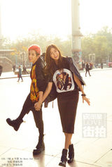 明星爱街拍：UIE&JA韩流来袭 打情骂俏显可爱