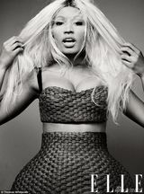 组图：麻辣鸡登ELLE封面 皮装帅气爆乳性感