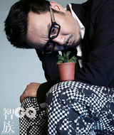 组图：汪涵《GQ》大片玩转幽默 湘公子提倡慢生活