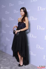 高清图：全智贤抹胸裙女神范 与任达华热情拥抱