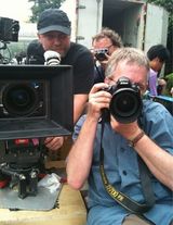 高清图：江一燕新片拍摄正酣 赞德国剧组生活