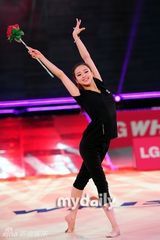 组图：韩国艺术体操精灵孙妍在公开彩排现场