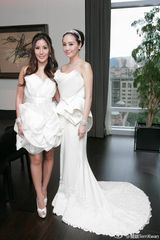 组图:关颖婚礼照爆乳出镜 伴娘团美艳