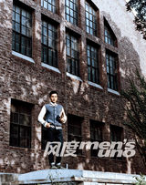 组图：刘恺威学院派秋装写真 返校园致敬青春