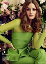 组图：纽约名媛奥利维亚登杂志 鲜花簇拥如仙子