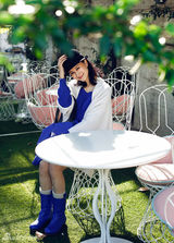 组图：倪虹洁罗马街头秀东方妩媚 清新优雅并存