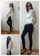 组图：吴佩慈微博私服分享 各色裙装款款有型