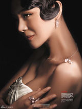 组图：李鑫雨演绎珠宝大片展示性感与奢华