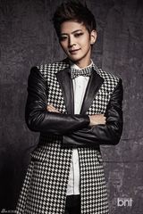 高清：韩团Mpire写真穿格纹豹纹西装张扬个性