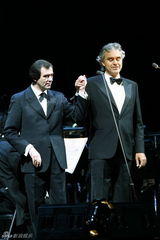 高清组图：安德烈-波切利在北京国家体育馆演唱