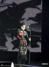 组图：王菲演唱会众星捧场 带众人为灾民祈福