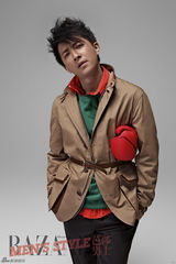 高清图：韩庚登《芭莎男士》 尽显活力型男魅力