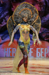 组图：俄罗斯人体彩绘大赛 裸模身姿妖娆