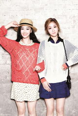 高清组图：韩女团Sistar拍服饰写真彩色系青春活泼