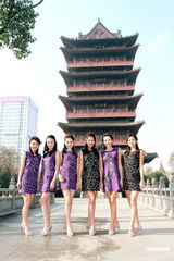 组图：准亚姐赴合肥拍摄外景 不惧低温美丽冻人