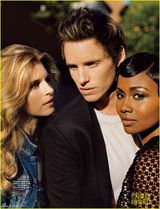 组图：雷德梅尼与马灵《W》大片演绎田园风情