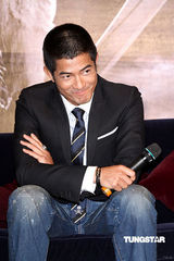 组图：《风云2》主创抵台 郭富城郑伊健风采依旧