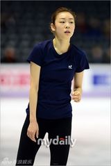 组图：韩花滑选手金妍儿加拿大训练照曝光