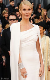 高清组图：奥斯卡红毯格温妮丝-帕特洛白色礼服