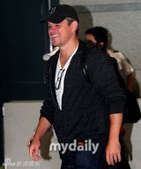 组图：马特达蒙与沙尔托科普雷赴韩宣传新片