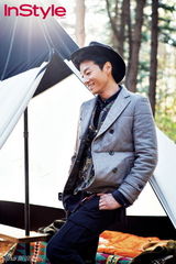 高清组图：韩星李天熙初冬露营写真演绅士男