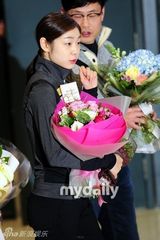 组图：花样滑冰选手金妍儿返韩 全力备战冬奥会