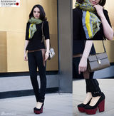 明星爱街拍第19期：女星丝巾VS男星领结搭配