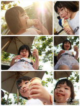 组图：马可爱女曝光 骑脖当有爱奶爸