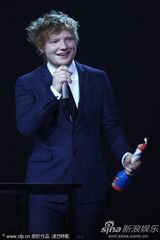 组图：全英音乐奖 艾德-希兰获英国最佳男歌手