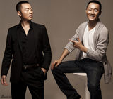 组图：沈晓海黑白写真 分饰两角演绎正邪两面 