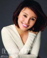 高清图：袁泉《优家画报》温婉笑容