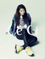 高清组图：韩团WG昭熙时尚大片纯情 婑斌变摇滚女