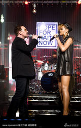 幻灯图：好莱坞群星海地赈灾义演 精彩现场回顾