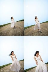 组图：刘琳海边写真气质独具 清新洒脱文艺范十足